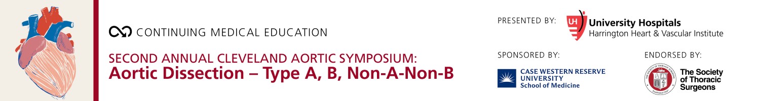 Second Annual Cleveland Aortic Symposium: Aortic Dissection- Type A, B, Non-A-non-B Banner